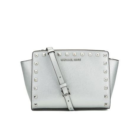 michael kors selma silver|Michael Kors selma crossbody.